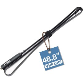 ABBREE SMA-Female Ham Radio Antenna VHF/UHF 48.8-inch 144/430MHz High Gain Foldable CS Tactical Antenna for Baofeng UV-5R BF-F8HP Pro 5RM K5PLUS UV-21R AR-152 Quansheng K6 UVK5(8) Radio Accessories
