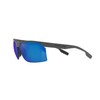 Native Eyewear Men's Ridge-Runner Rectangular Sunglasses, Polarized Blue Reflex, 68