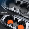 MEAJOO 4PCS Car Cup Holder Coaster, Universal Auto Non-Slip Cup