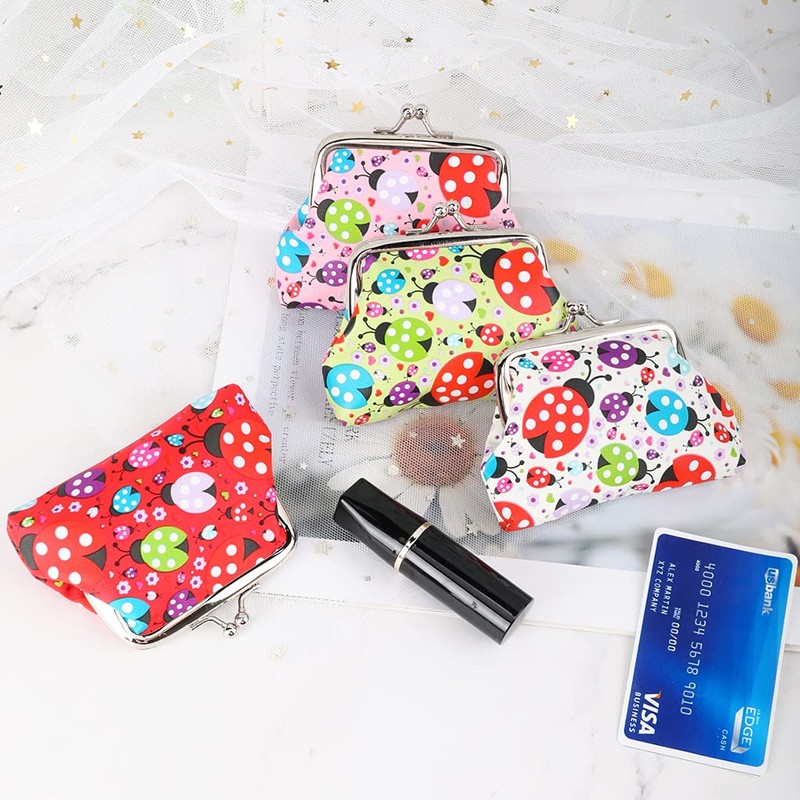 Oyachic 4 pieces coin purses small coin bag purse small