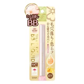 Maiko Han BB Liquid Pen, 01, Light Skin Color, BB Cream, 0.08 oz (2.2 g) (x 1)