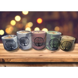 Handmade "Spellbound" Luxury, 100% Vegan, Coconut Apricot Wax, Concrete Candle  - 4 Oz