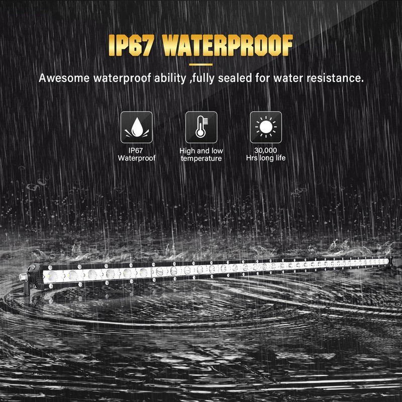 Willpower 37 Inch 180W Single Row Led Light Bar Flood