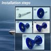 COLOFULWAY 4" Boat Trailer Roller Assembly Poly Bow Roller with