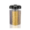 Clazkit Airtight Transparent Plastic Lock Food Storage 4 Section Container