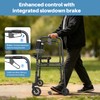 Walkers for Seniors, 4 Wheel Rollator Walker with Seat Supports