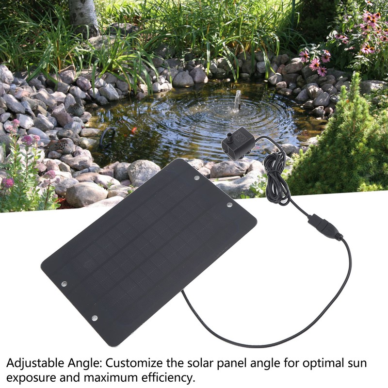 Solar Fountain 6V 10W Bird Bath Fountain USB Interface with