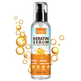 WOZUTUNT Keratin Hair Serum for - Heat Protectant with Castor Oil Treatment for Frizzy, Dry & Damaged Hair - Nourishes and Repairs Hair for Shine and Softness