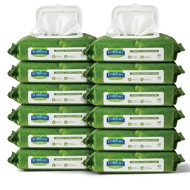 Medline 12-Packs Medline FitRight Personal Cleansing Cloths 8" x 10" Aloe Scented