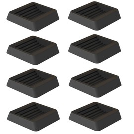 Ankeny Caster Stoppers for Chair Furniture Casters Fixed Vibration Absorbing Quiet Caster Stops Wheel Chocks Black (Pack of 8)