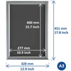 Europel Lightweight Folding Frame DIN A3, Colour Blue, Easy-Click System,