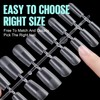 TOMICCA Nail Tips 240 Pieces Full Cover Soft Gel Tips