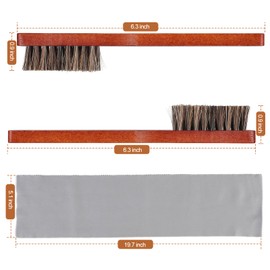 Srefaka Shoe Brush Shoe Polish Brush Horse Hair Brush for Leather Horsehair Shoe Brush Professional Shoe Polish Applicator