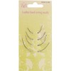 Curved Leather Sewing Needles, 8-Piece Set, Silver, Heavy Duty for