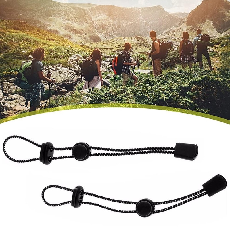 Samcos Trekking Pole Holder, Elastic Rope, Fixed String, Adjustable, Stock,