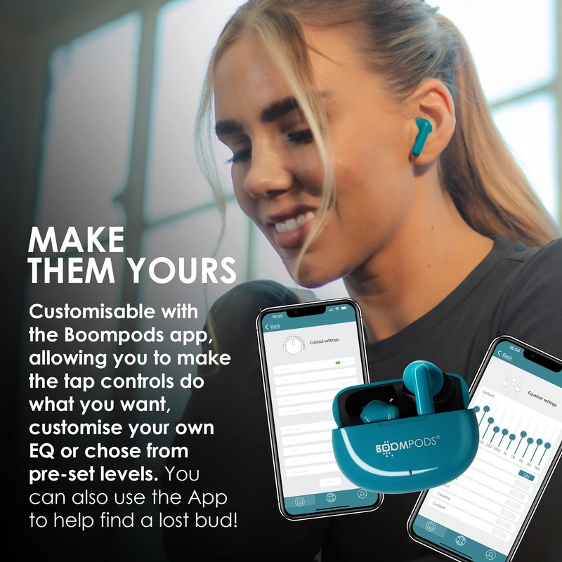 Boompods Skim Sustainable True Wireless Earbuds - Bluetooth Earphones with