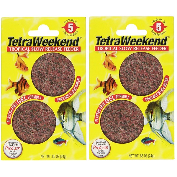 Tetra 77151 TetraWeekend Tropical Slow-Release 5-Day Feeder, 4 Count