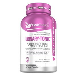 Herbtonics Fast Acting Urinary Tract Cleanse Treatment | Formula UTI with 36 mg PAC | Medical-Grade Cranberry Supplement for Urinary Tract Support (60 Count (Pack of 2))