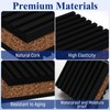 Cork Soundproofing Mats and Vinyl Record Soundproofing Feet, 2” x