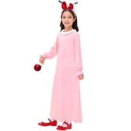 Christmas Dr Pink Seusi Dresses Cindy Lo Wha Costume Xmas The Grin Long Dress 11-12 Years