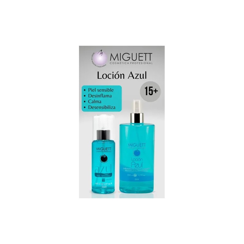 Loción Azul Miguett 150ml Hipoalergénica y Libre de Parabenos