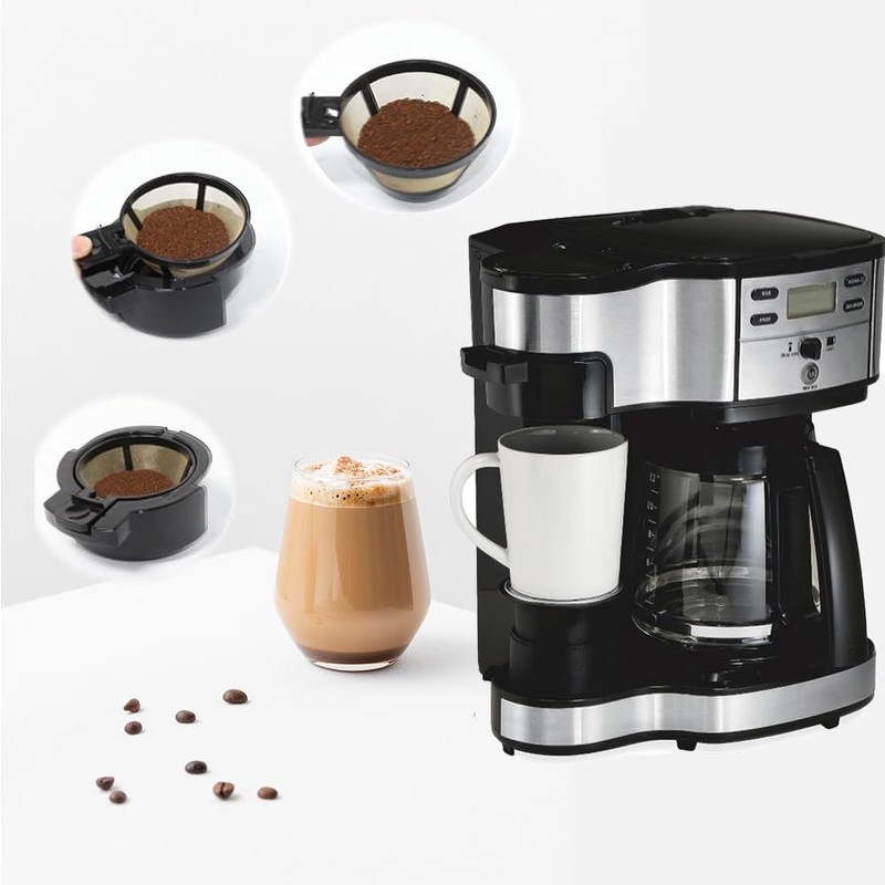 Reusable Coffee Basket Filter,12 Cup Replacement Filters Compatible with Hamiliton