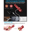 Rechargeable LED Flashlights, Magnetic Flashlight Super Bright Tactical Flashlight with