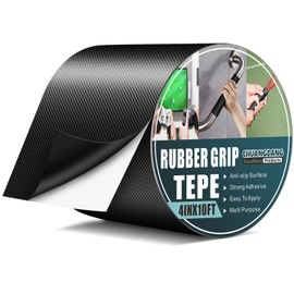 CHUANGDANG Black Grip Tape,4In x10feet,Rubber Anti Slip Tape,Textured Ultra-Thin Grip Tape for desktops, Grips, armrests,Small Objects,Mobile Phones, Secure Hold,Friction,Comfort,DIY,Wear-Resistant