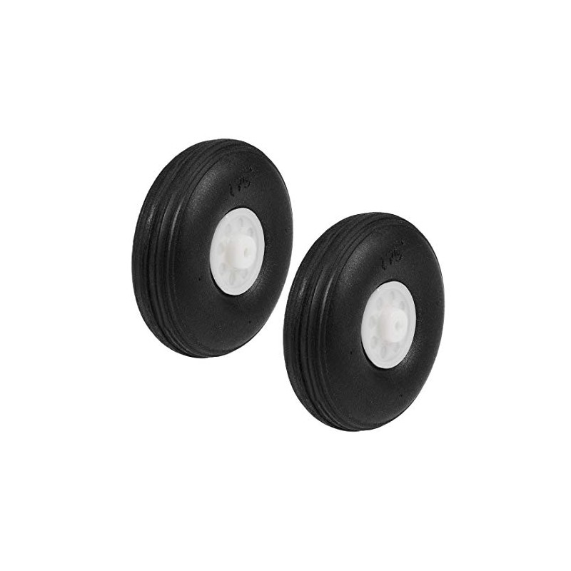uxcell Tire and Wheel Sets for RC Airplane,PU Sponge Tire