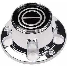 PPCovers 1980-1996 F150 BRONCO VAN CHROME 4x4 CENTER CAPS HUBS SET BLACK NEW 2 OPEN