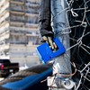 PACLOCK's BL17A-850 Block-Lock Series, Blue Anodized Alum, High Security 6-Pin