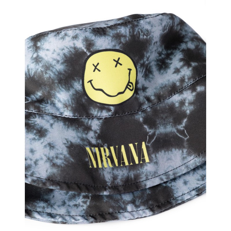 Nirvana Kids Bucket Hat in Black and Grey | Unisex