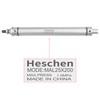 Heschen Pneumatic Slim Air Cylinder, MAL 25-200, PT1/8" Port, 25mm