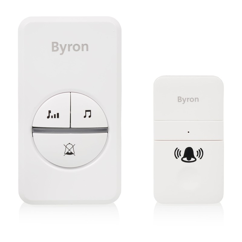 Byron DBY-23445BS Wireless Doorbell Set - 2 Plugs - Kinetic