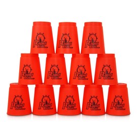 2 x HC Retail 916247 Stackable Stacking Cups Fast Stacking Set of 12 Assorted