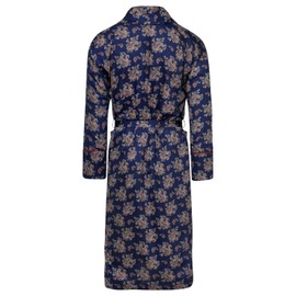 Bown of London British Lightweight Dressing Gown - Gatsby Paisley Blue (xl, x_l)