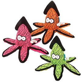 COOCKOO, Cally Hundespielzeug, 27 x 11 x 11 cm, 6 Quietscher, Kauelement aus TPR, widerstandsfähiger Sneaker-Stoff, für stundenlangen Kau- und Spielspaß, buntes und Robustes Spielzeug für Hunde