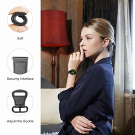 MiRowy Leather Strap for Garmin Vivoactive 5/Garmin Vivomove Trend, Watch Strap for Men and Women, Premium Leather Strap Replacement Bands for Garmin Venu Sq 2/Sq 2 Music/Venu 2 Plus/Venu Sq/Sq Music