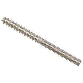 Hillman 44945 1/4-20 x 2-Inch Stainless Steel Hanger Bolts, 15-Pack
