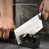 Knife Sharpener Diamond Black Ergonomic Multifunctional Adjustable 3 Stages Kitchen