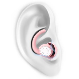 SUPCEAT Ear Plugs for Sleeping - Noise Reduction Soft Silicone Earplugs, 2 Pairs Reusable Hearing Protection Earplugs for Noise Sensitivity, Sleep,Snore,Travel, Sound Reduction Noise Cancelling - Pink