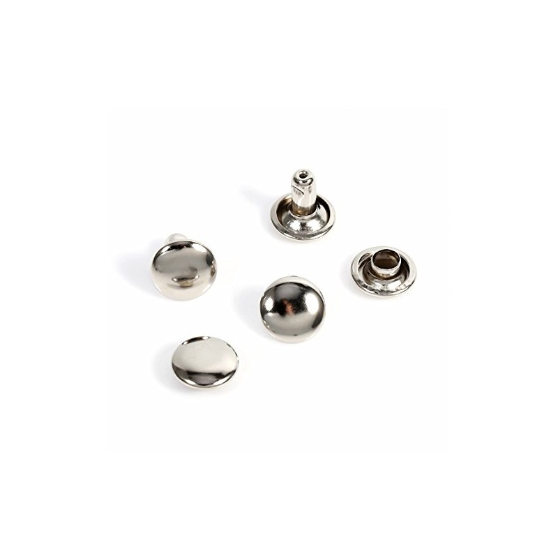 100Sets Leather Craft Rivets, 8 x 8mm Double Cap Rivet