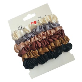 SAFIGLE 12 Pcs Retro Scrunchies Small Elastic Hair Ties for Women Stretchy Ponytail Holders for Chic Styles for Everyday Wear Special Occasions