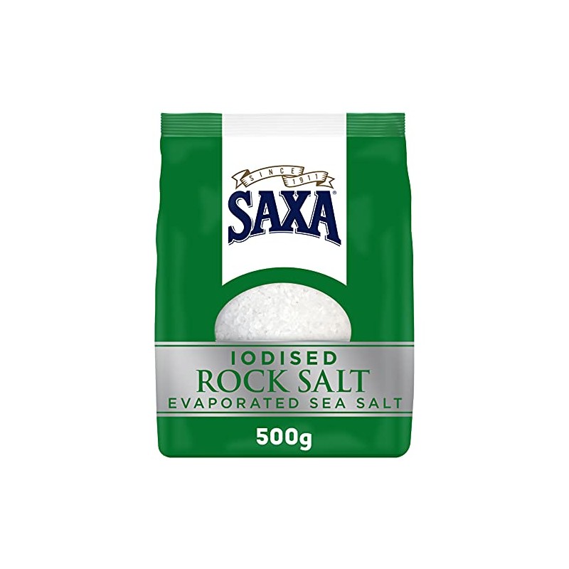 Saxa Iodised Rock Salt Bag Flavour for Cooking Saxa Seasoning