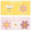 50 Pieces Flower Push Pins, Creative Push Pins, Decorative Push