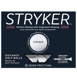Zero Friction Stryker Golf Balls, One Dozen