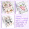 Personal Organizer Transparent Ring Binder A6 Size Sticker Book 6