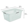 Sterilite Laundry Basket, Plastic Clothes Hamper, Large Rectangle Bin with