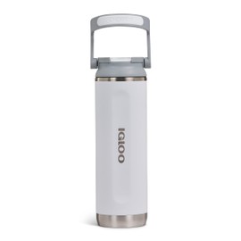 IGLOO Sipper 20 Thermos Flask Stainless Steel Insulated 0.6 L Leak-Proof White