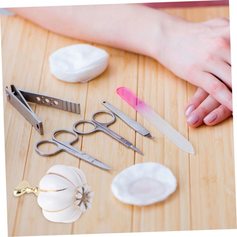 Mikinona Nail Practice Base Ceramic Pumpkin Nail Art Tool with